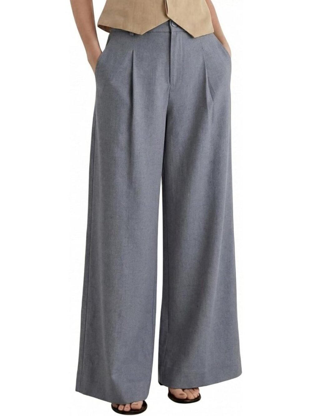 Linen Wide Leg Dress Pants for Women | Business Casual Work Outfit Essentials